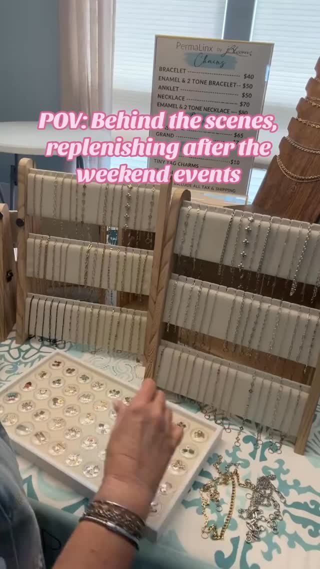 Just a little BTS refresh! 💞

#permanentjewelryexperience #permanentjewelrybusiness #permanentjewelry #jbloombyjules #jbloom