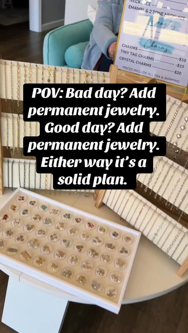 Yep! It sure is! 😉

#permanentjewelry #permanentjewelrybusiness #permanentjewelryexperience